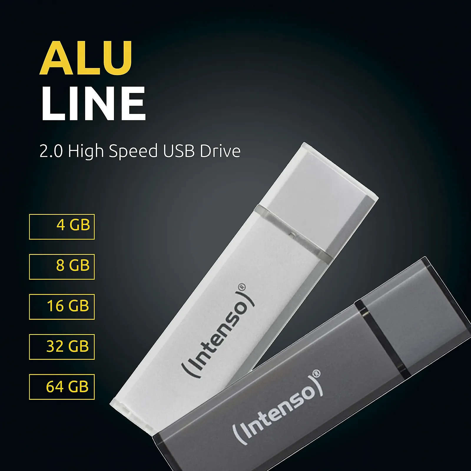 USB-флеш-накопичувач Intenso Alu Line 32 GB USB 2.0 Silver, фото №2