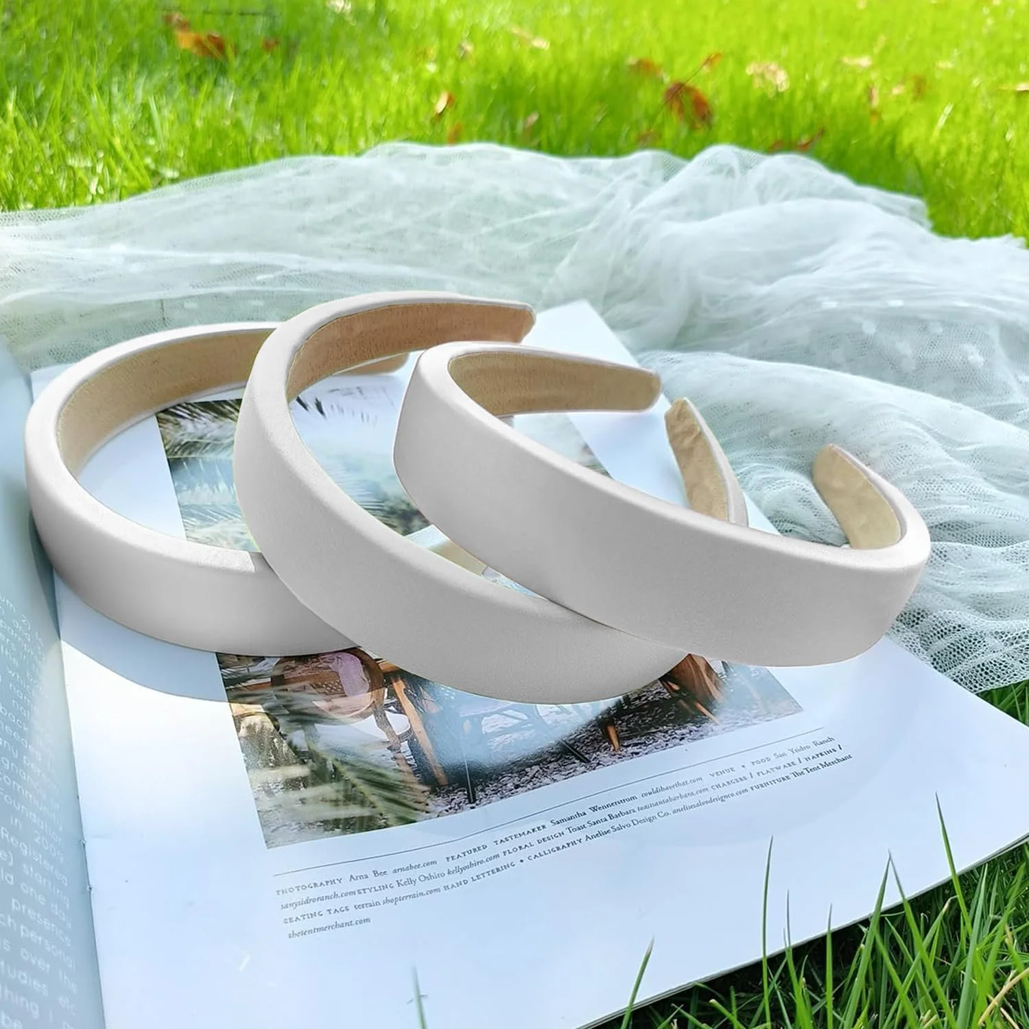 Обруч Модний Однотонний Нековзкий для Волосся 2,5 см, фото №5