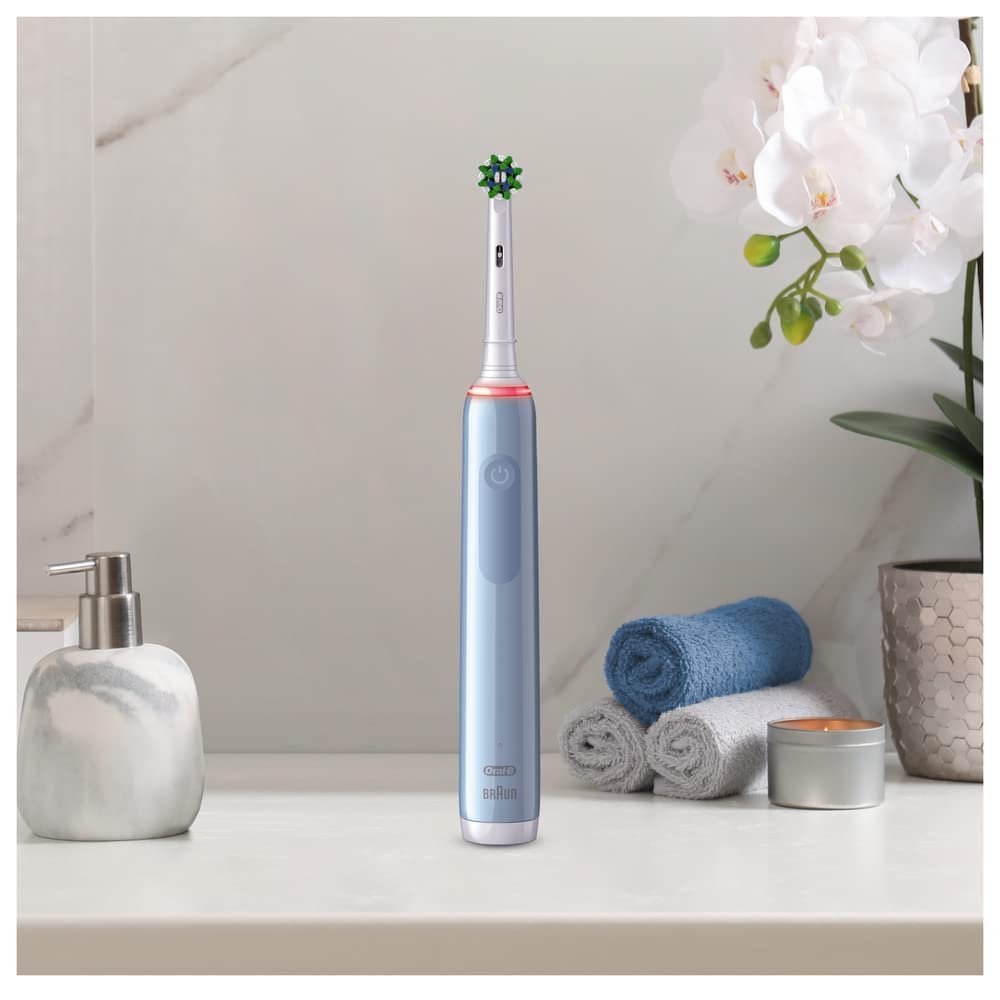 Зубна щітка Oral-B Pro 3 3000 Cross Action, синя, 1 шт. в упаковці, фото №9