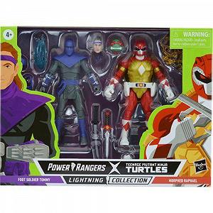 Фигурка THG Rangers X Teenage Mutant Ninja Turtles Relámpago Colección Pie Solmutter Tommy Raphael Красный - Фото 1