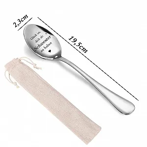 Ложка з нержавіючої сталі з гравіюванням synthetic.ua - Фото 1