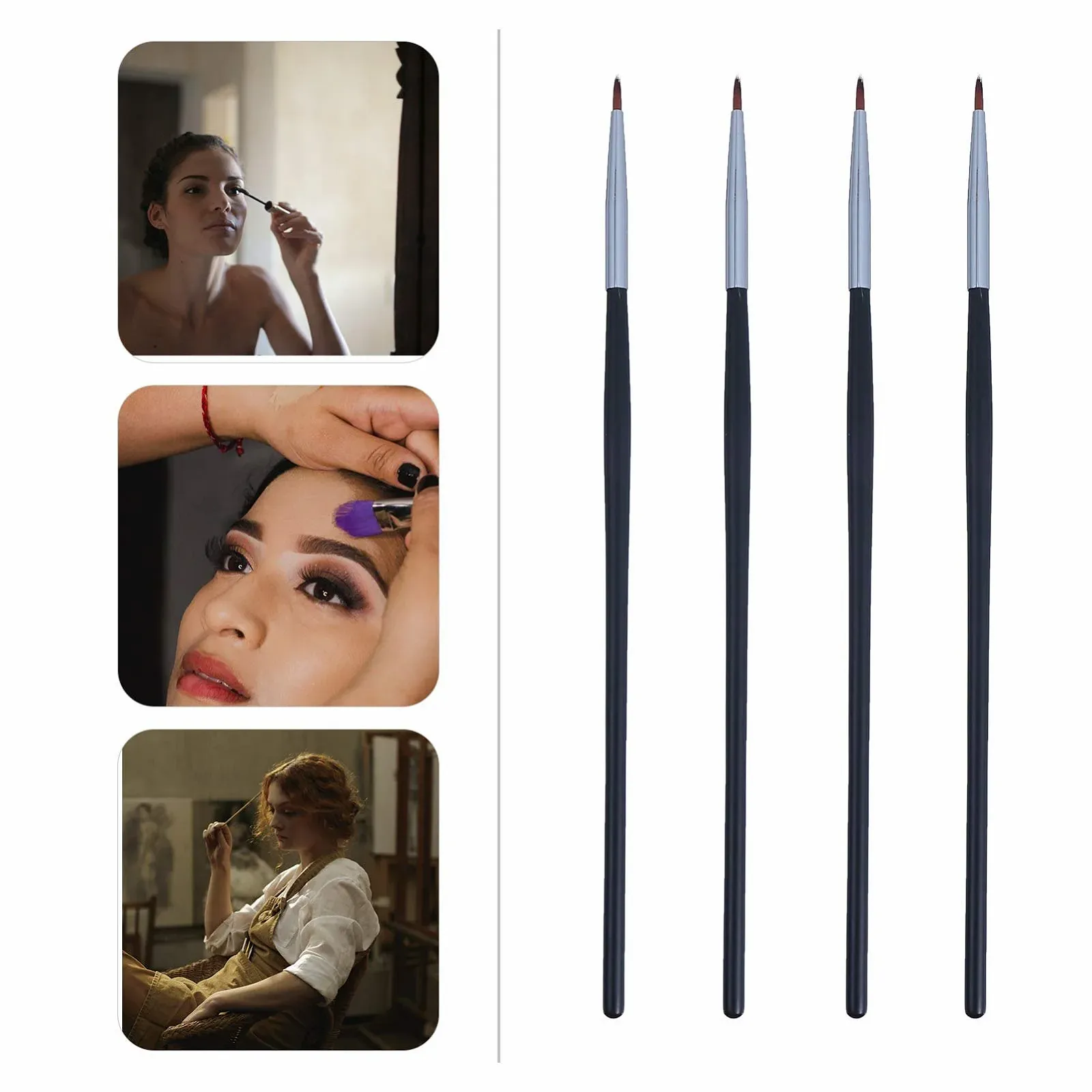 Пензлі для підводки очей Beaupretty портативний, фото №5