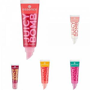 Блеск для губ Juicy Bomb Shiny №104 Красный +№101 Прозрачный +№102 Розовый +№103 Оранжевый +№04 Crazy Cherry Красный (10 мл) - Набор - Фото 1