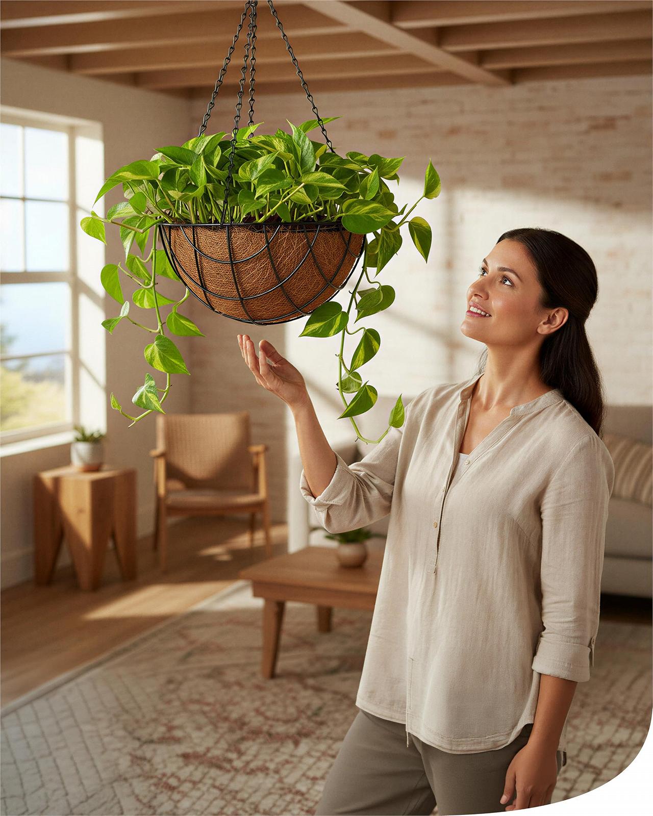 Підвісні кашпо bellissa 97735/97736 з кокосовою вкладкою Ø35 см Набір з 3 шт., фото №1 Підвісні кашпо bellissa 97735/97736 з кокосовою вкладкою Ø35 см Набір з 3 шт., фото №1