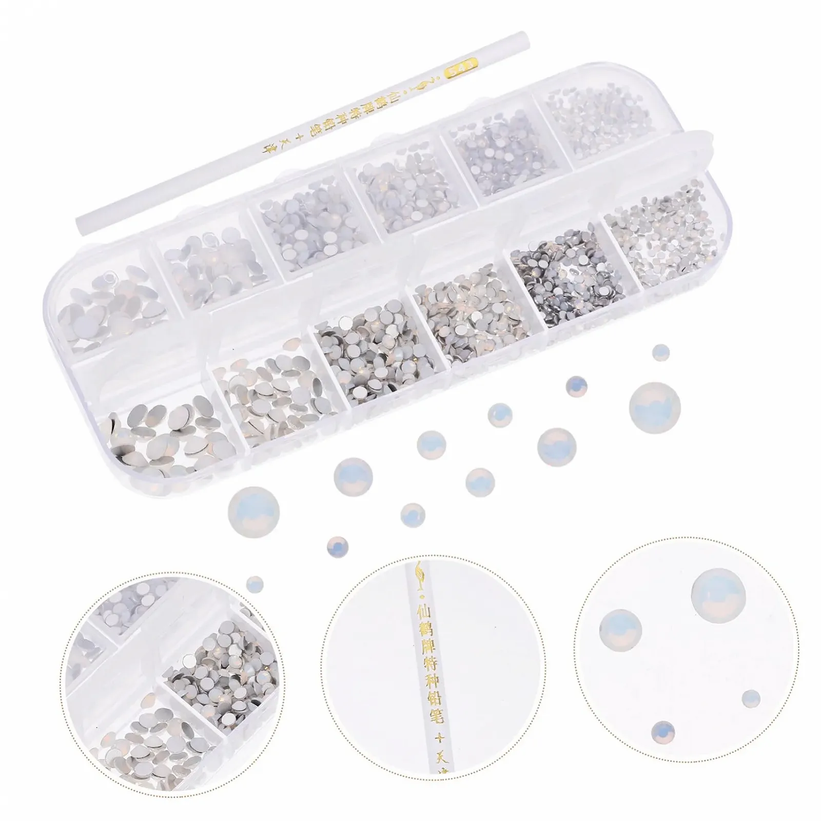 Набор для ногтей, драгоценные камни, декор для ногтей, жемчуг для ногтей, наклейки для ногтей, украшения для ногтей, основа, хрустальное стекло, фото №5