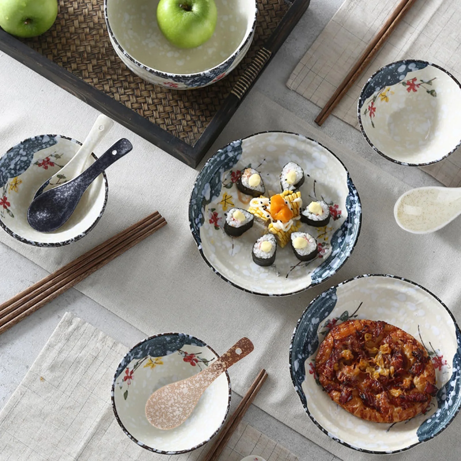 Ложка Супова керамічна Retro Pattern, 14 см, набір 6 шт., фото №6