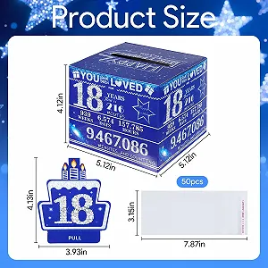 Подарункова коробка-сюрприз для грошей на 18-річчя synthetic.ua - Фото 1