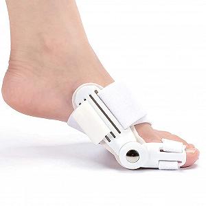 Ортез для большого пальца стопы Регулируемая шина для большого пальца стопы с внутренней силиконовой подушечкой для облегчения боли от вальгусной деформации - Фото 1