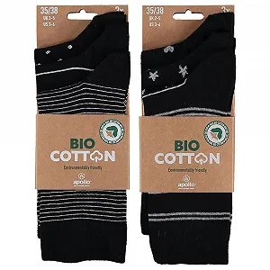 Шкарпетки Organic Cotton Basic для жінок Oeko-Tex Standard 100 без шва, 6 пар - Фото 1