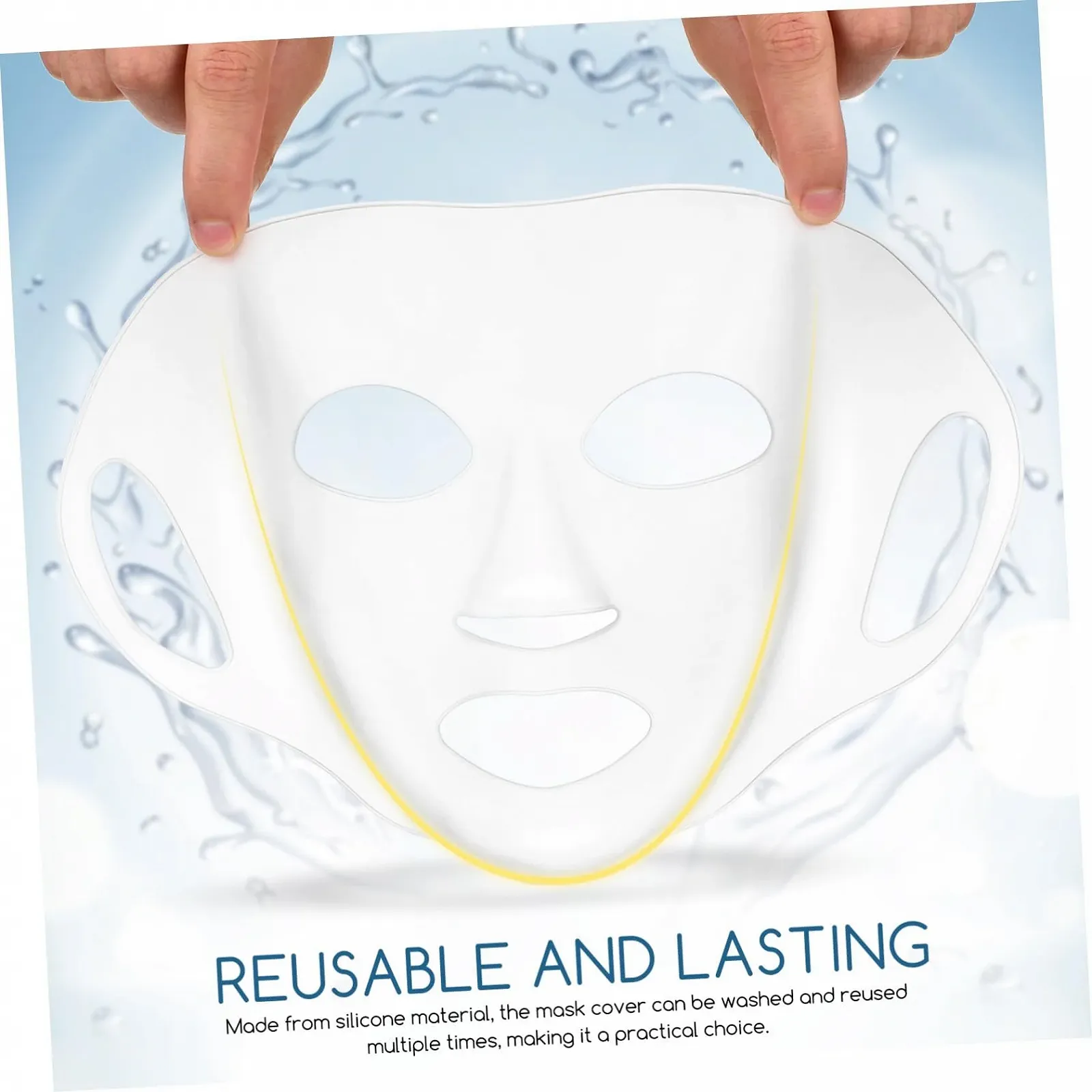 Маска для обличчя LIFKOME Силіконова Багаторазова 3 шт, фото №3