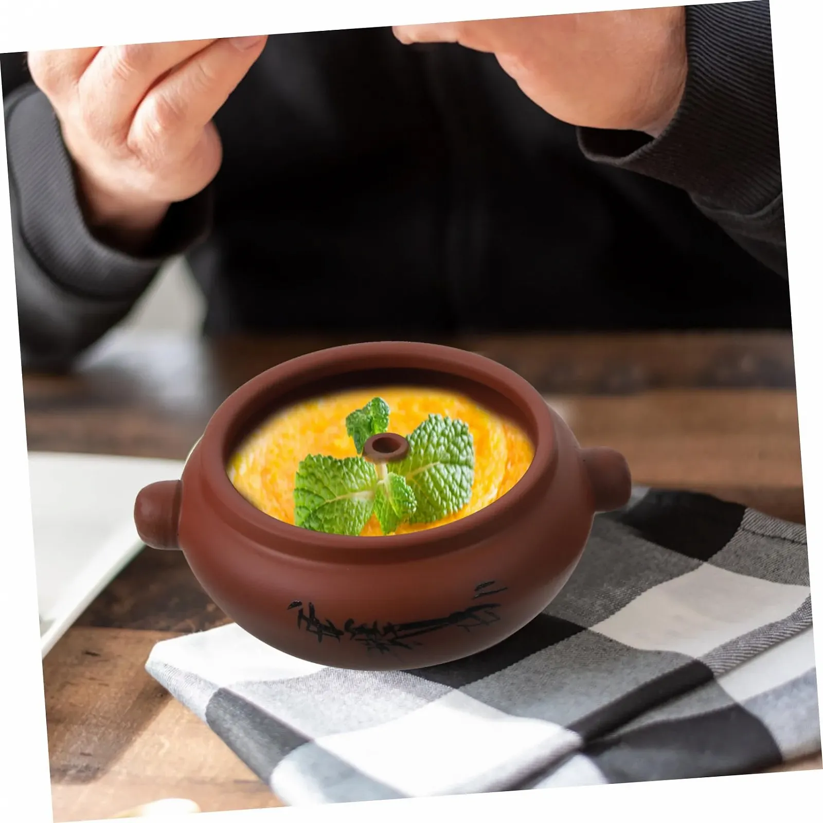 Керамическая кастрюля для супа VICASKY термоизоляционная для равномерного приготовления, фото №4