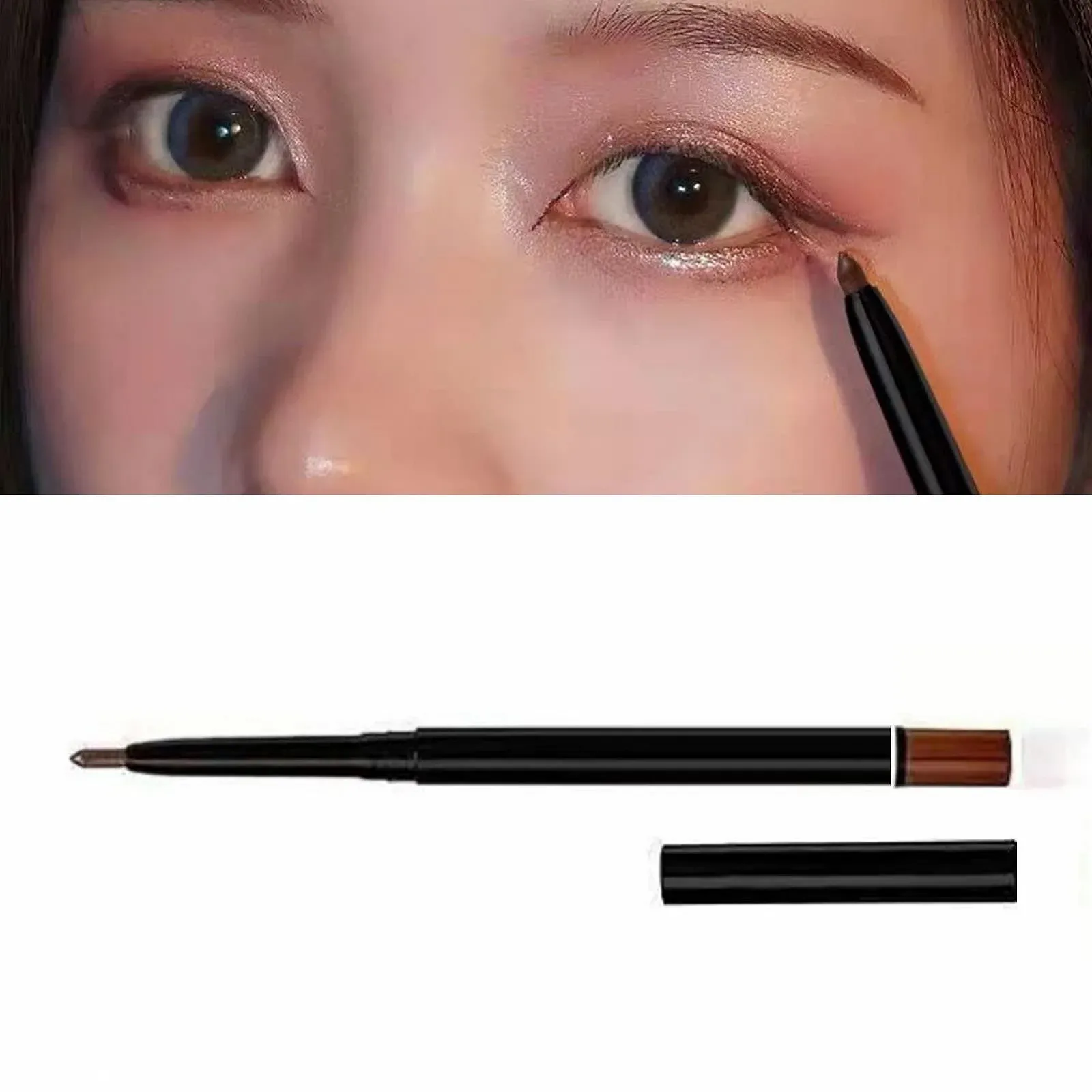 Гелева Підводка для очей Темно-коричневий, фото №6