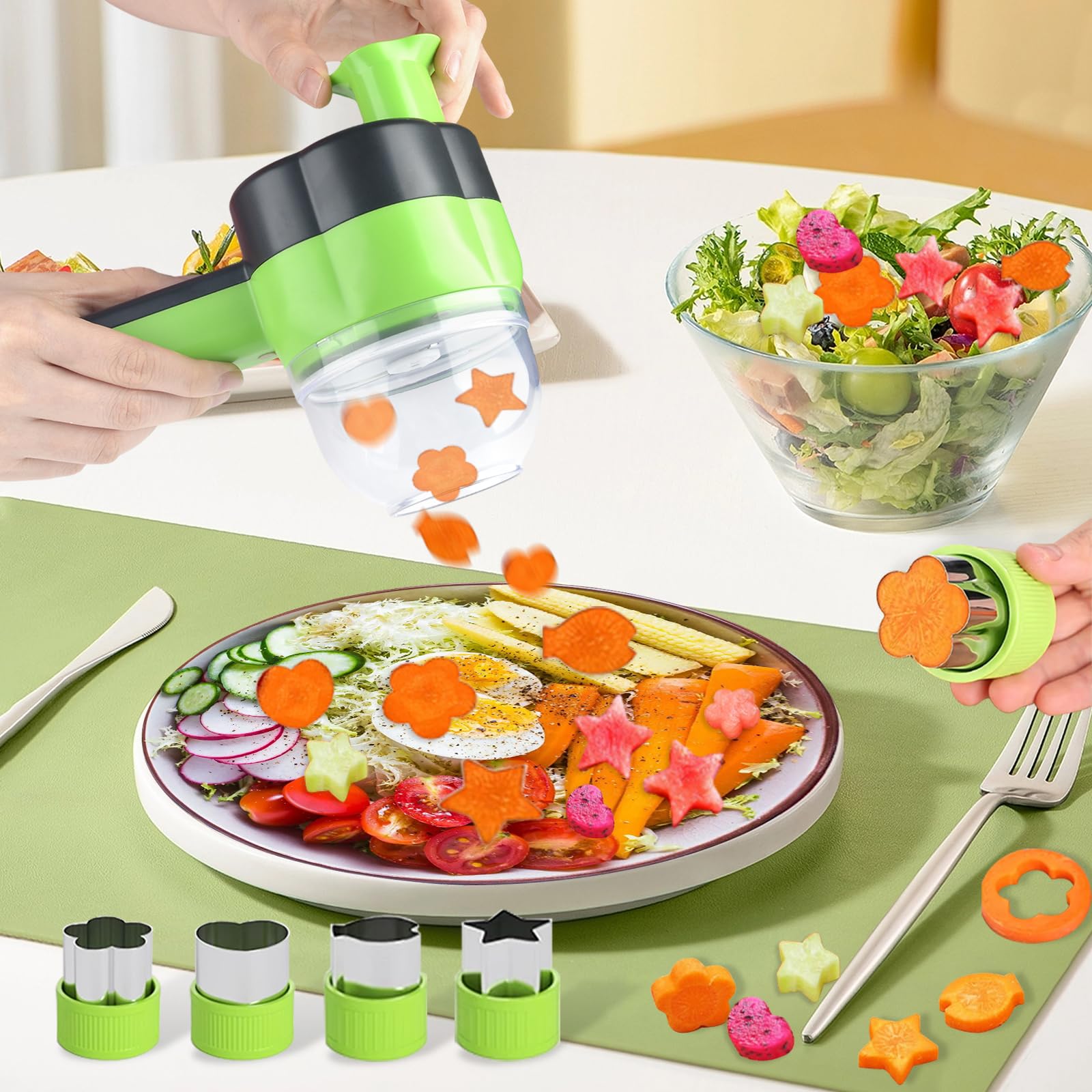 Кухонний подрібнювач Mini Electric Chopper 4 в 1 USB, фото №3
