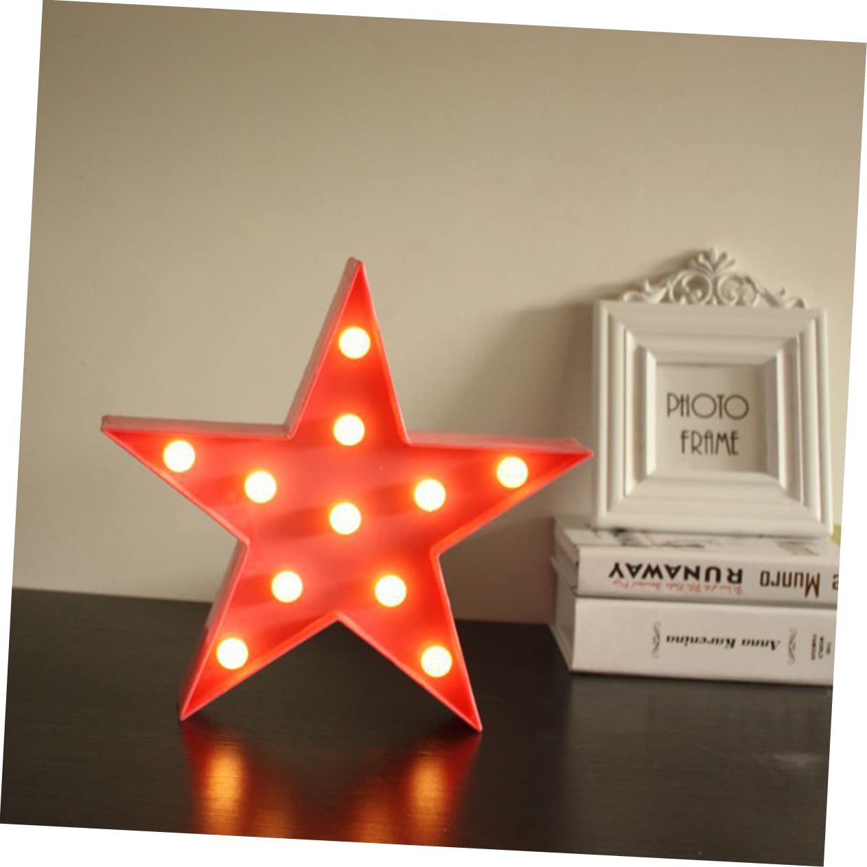 Лампа настільна Amosfun зірка червона набір 3 шт., фото №5