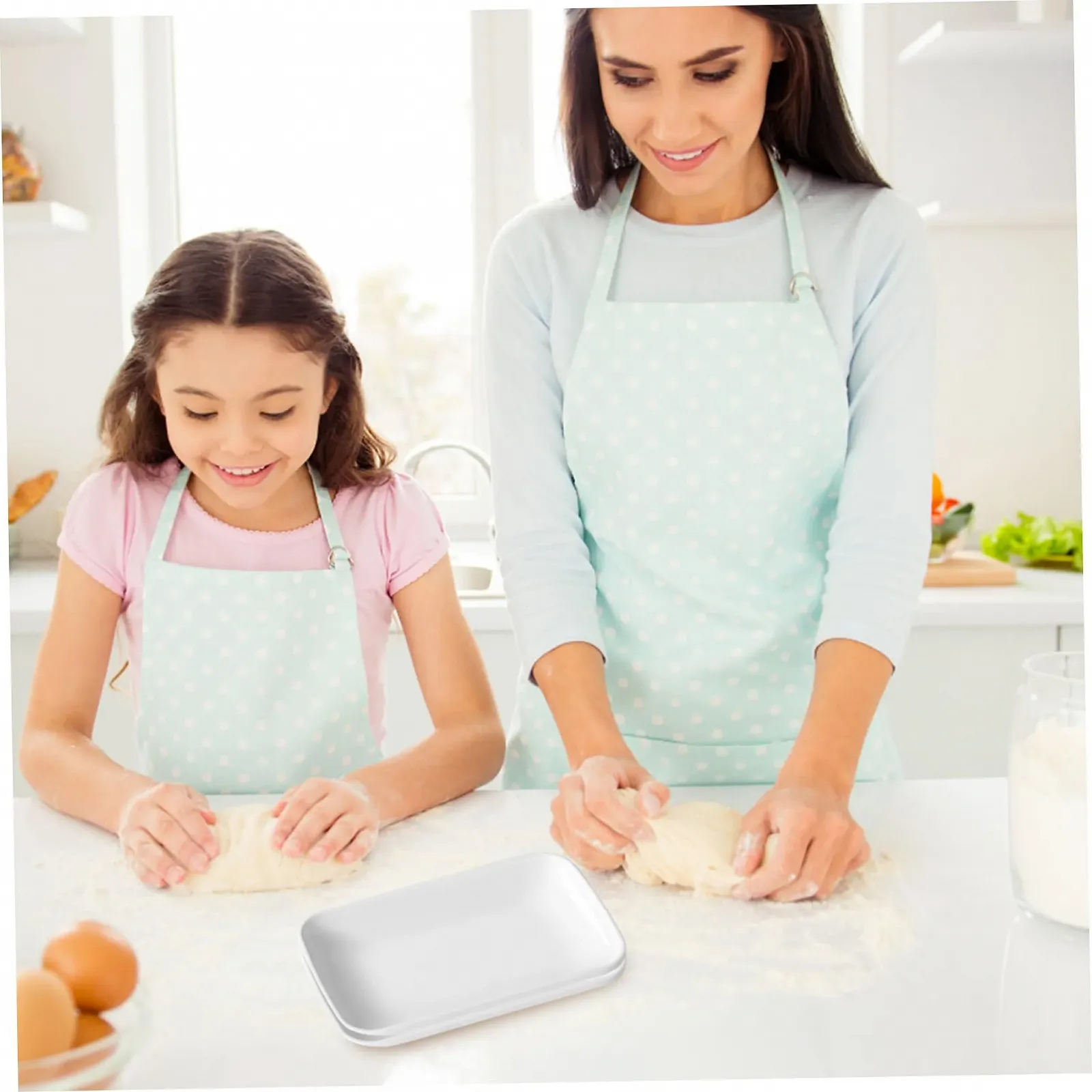 Форми для запікання керамічні прямокутні 6 шт 19,1 x 11,9 x 2 см, фото №3 Форми для запікання керамічні прямокутні 6 шт 19,1 x 11,9 x 2 см, фото №3