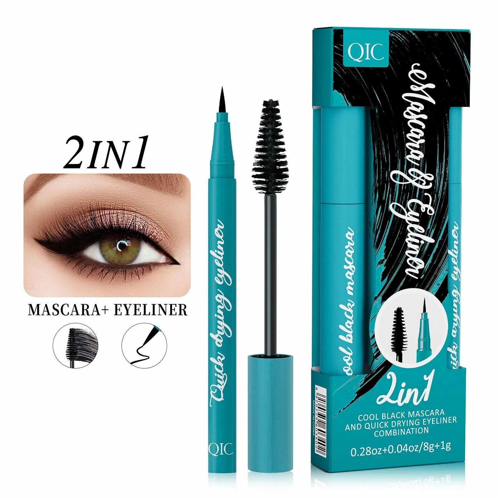 Підводка для макіяжу очей Чорна рідка, фото №5