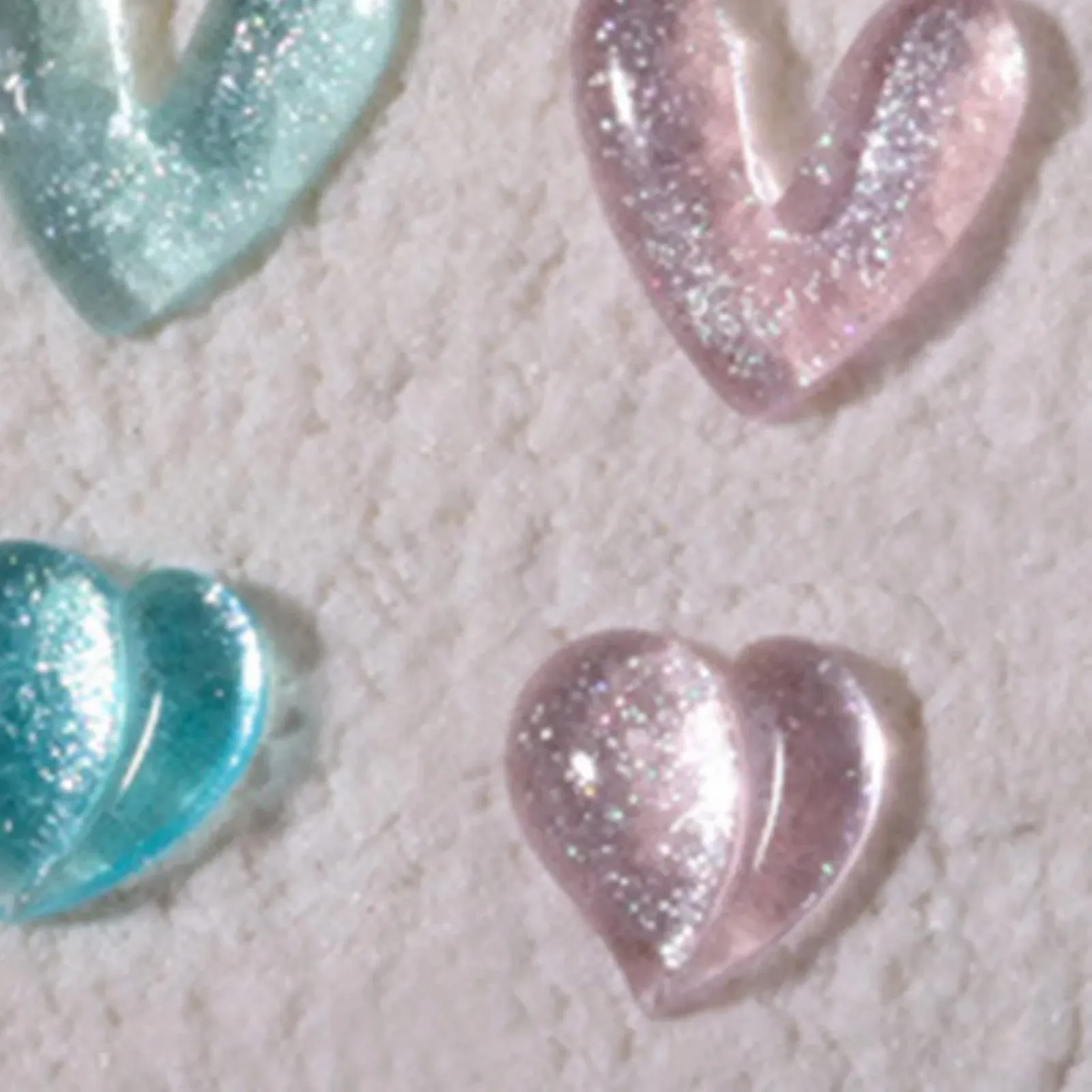 Прикраси Стрази Плоскі Персик Серце Любов 30 шт., фото №4