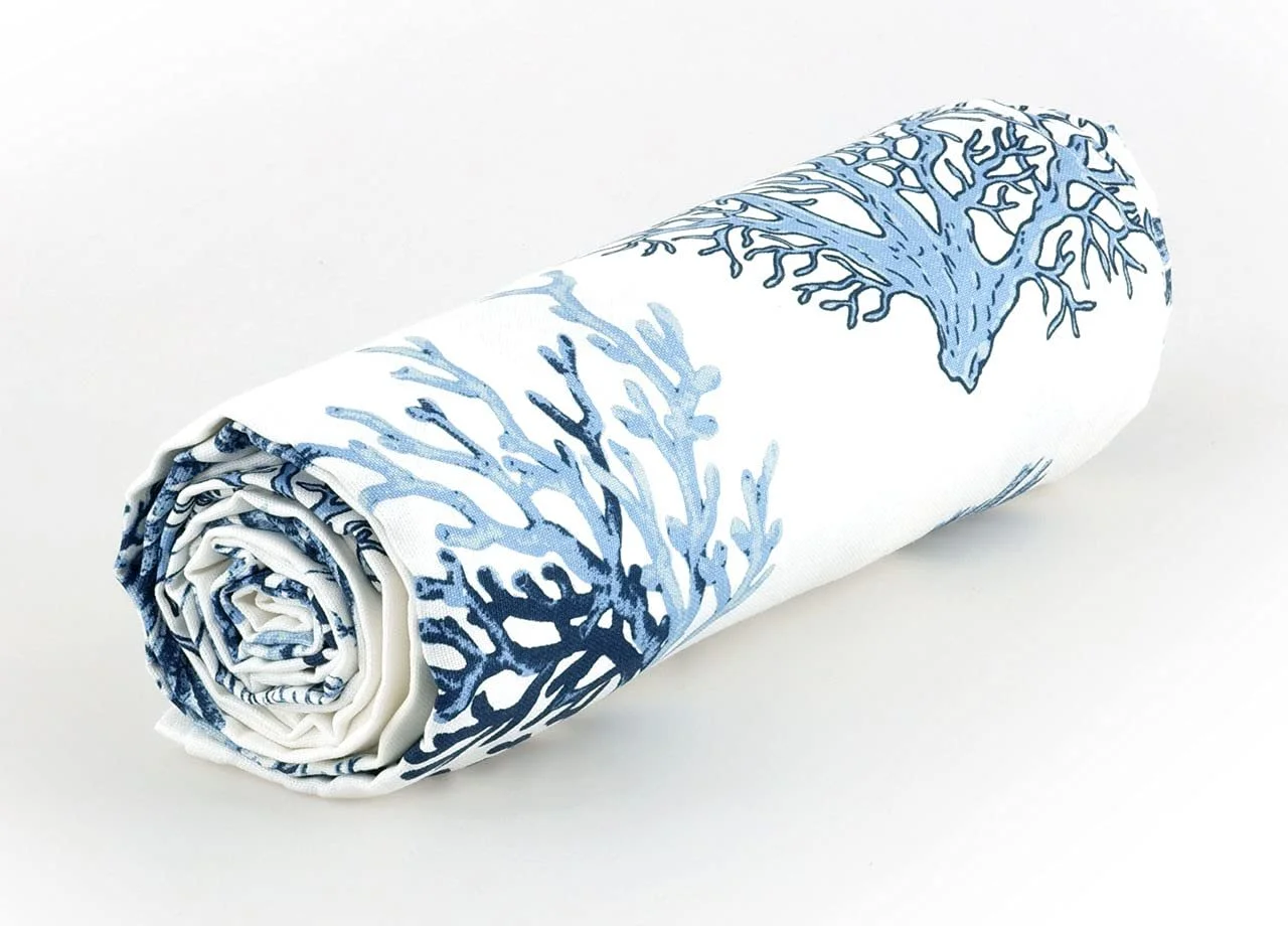 Покривало Багатоцільове BIANCHERIAWEB Бавовна Різні дизайни Двоспальне Ліжко Коралово-синє, фото №1