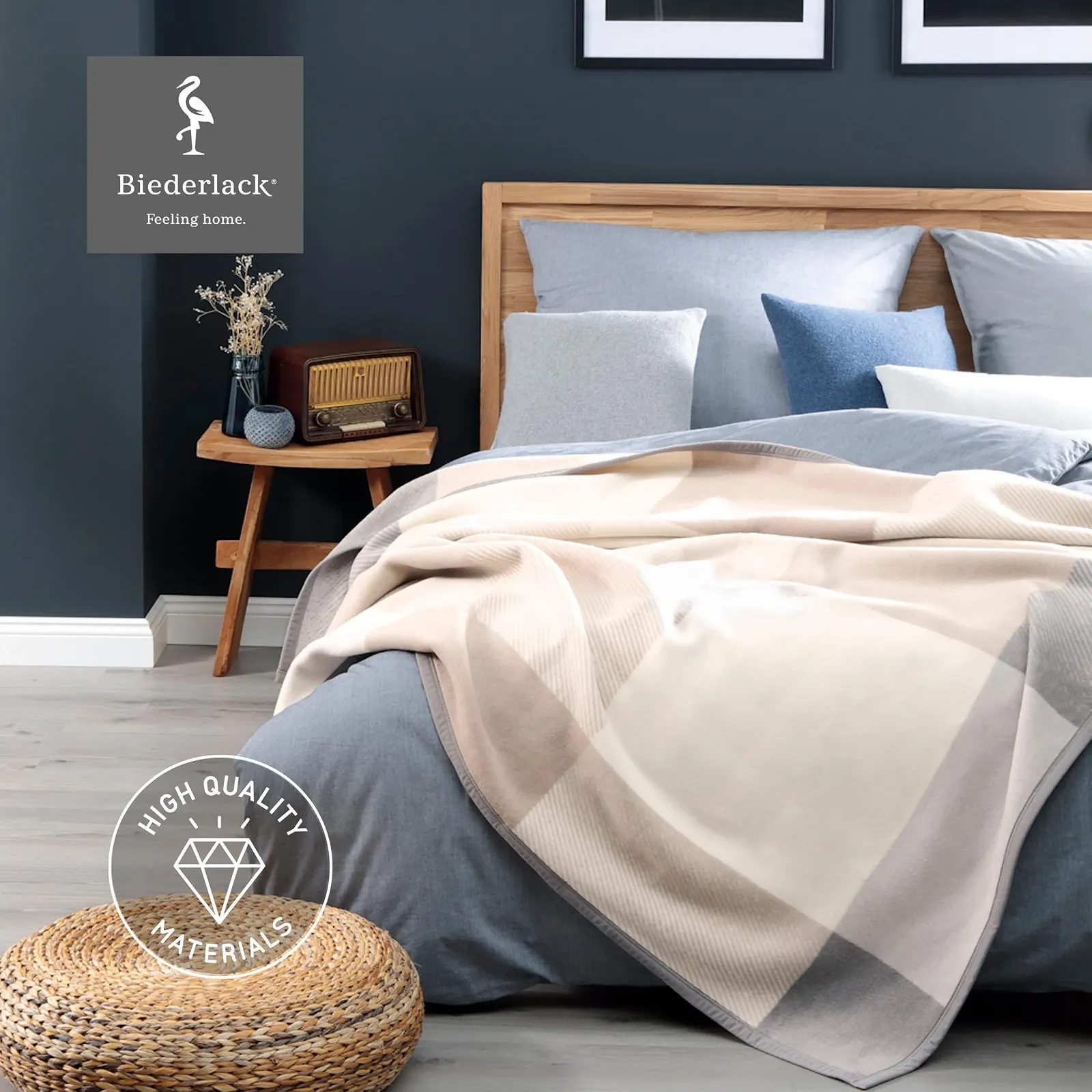 Покривало Biederlack М'яка Покривало Fluffy зроблено в Німеччині, фото №3