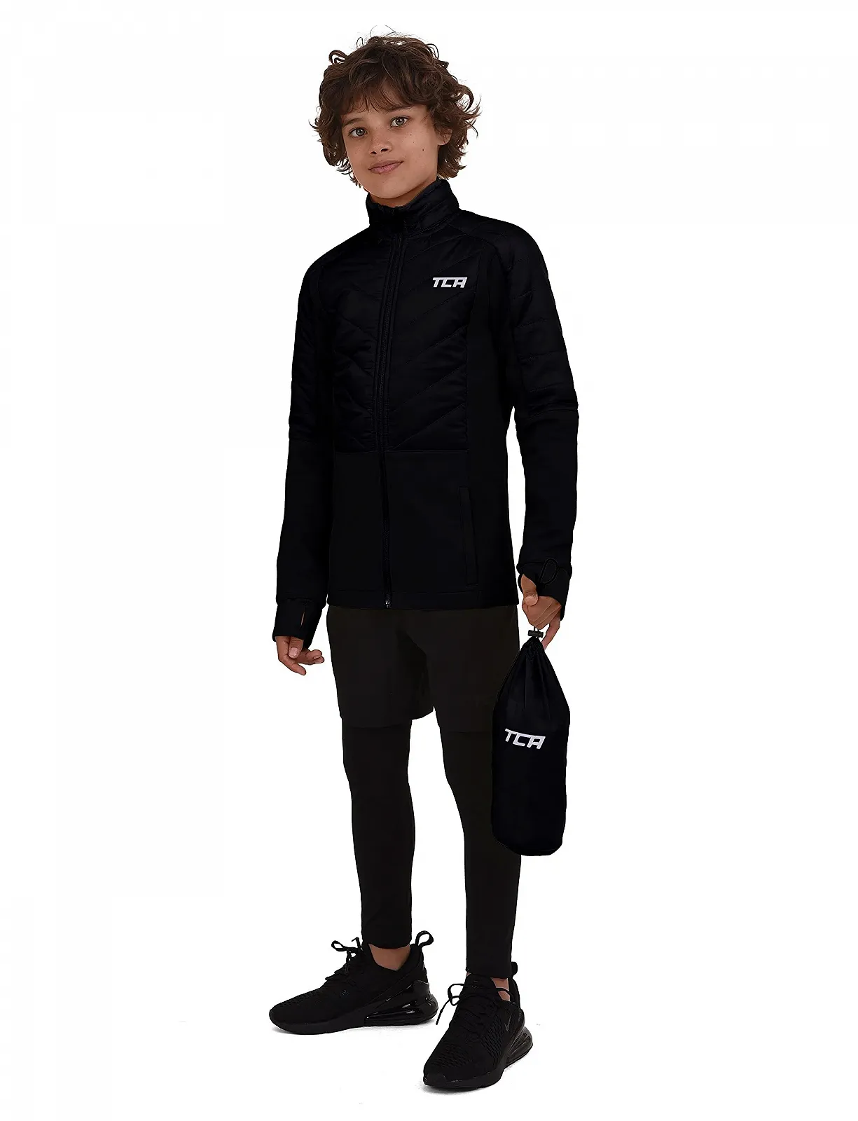 Куртка для бега TCA Excel Runner Всесезонная Легкая Водостойкая Упаковываемая для мальчиков, фото №3
