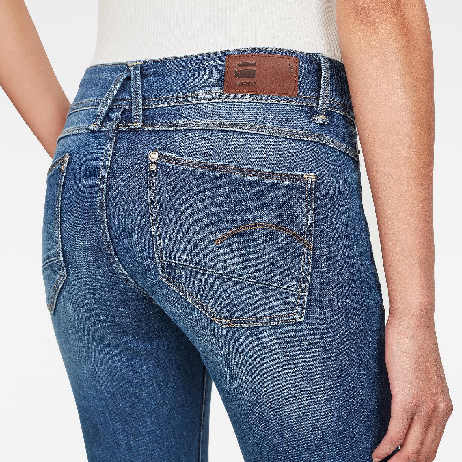 Жіночі джинси G‑STAR Lynn Mid Skinny Neutro Faded Blue - 24, фото №3