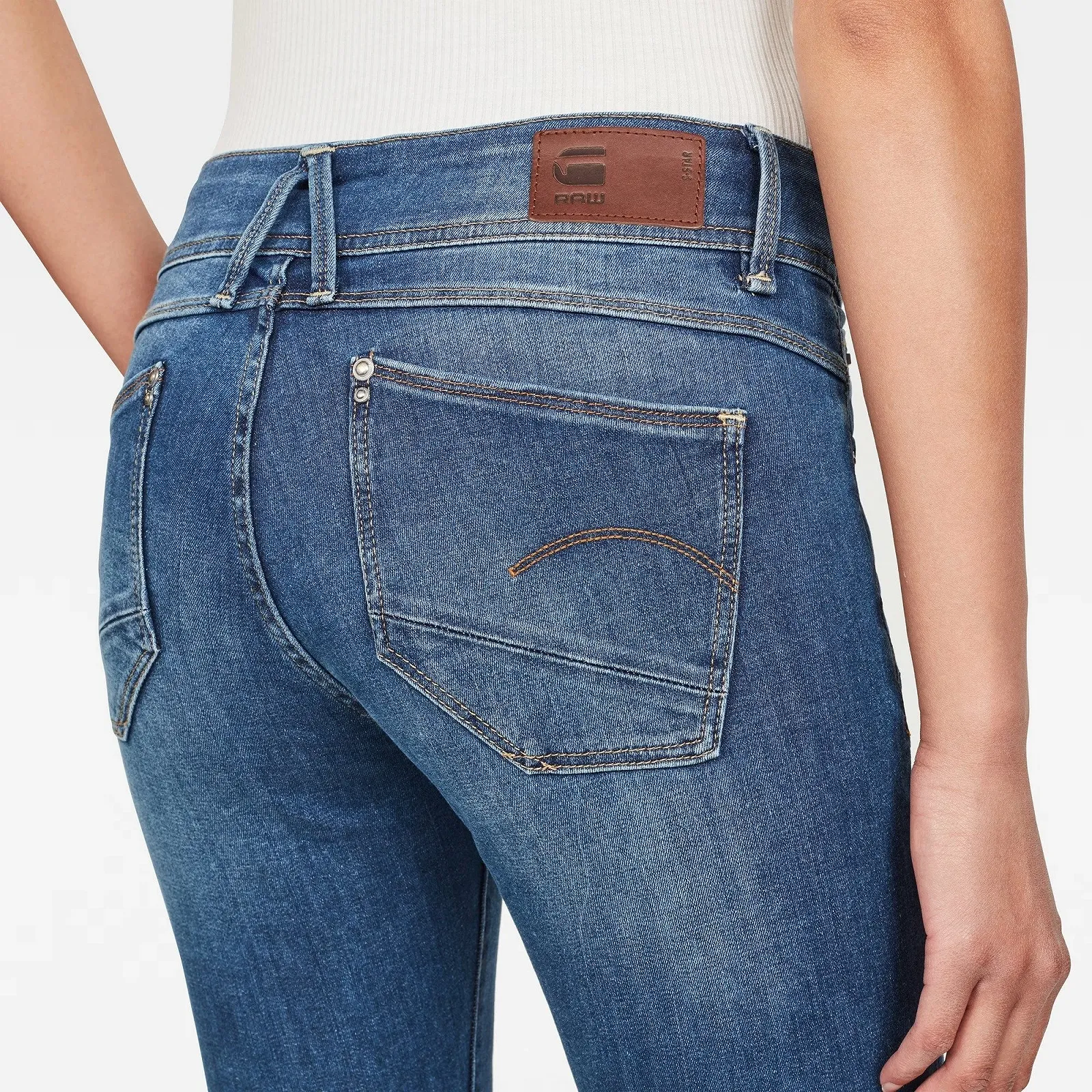 Женские джинсы G‑STAR Lynn Mid Skinny Neutro Faded Blue - 25, фото №3 Женские джинсы G‑STAR Lynn Mid Skinny Neutro Faded Blue - 25, фото №3