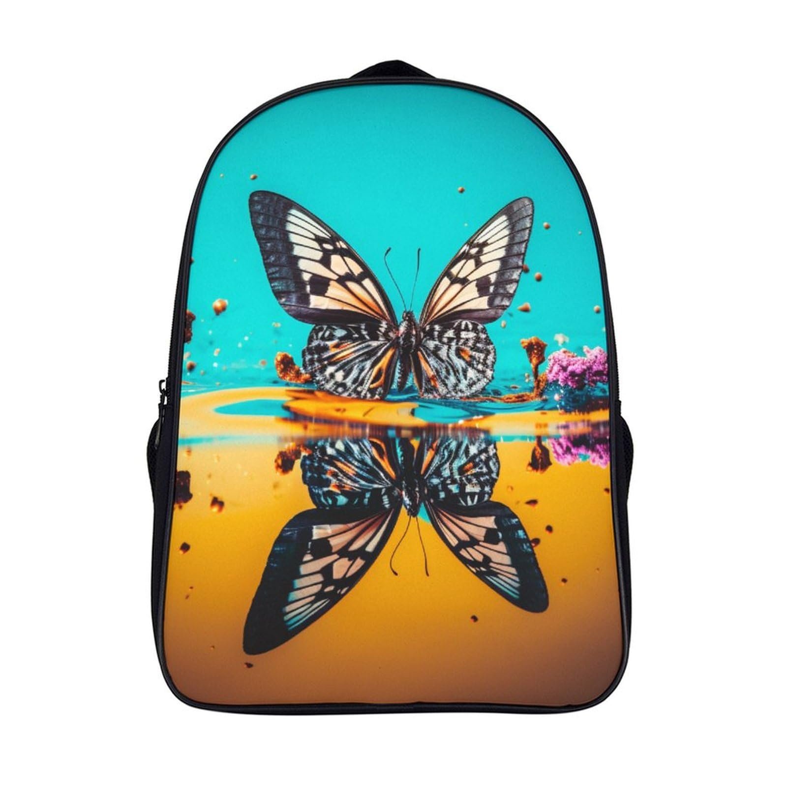 Ранец DPEOANEBN Butterfly 3D, детский, большой, с карманами, школьный, подарки к школе, 40x28x16 см, фото №1