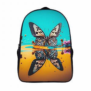 Ранец DPEOANEBN Butterfly 3D, детский, большой, с карманами, школьный, подарки к школе, 40x28x16 см - Фото 1