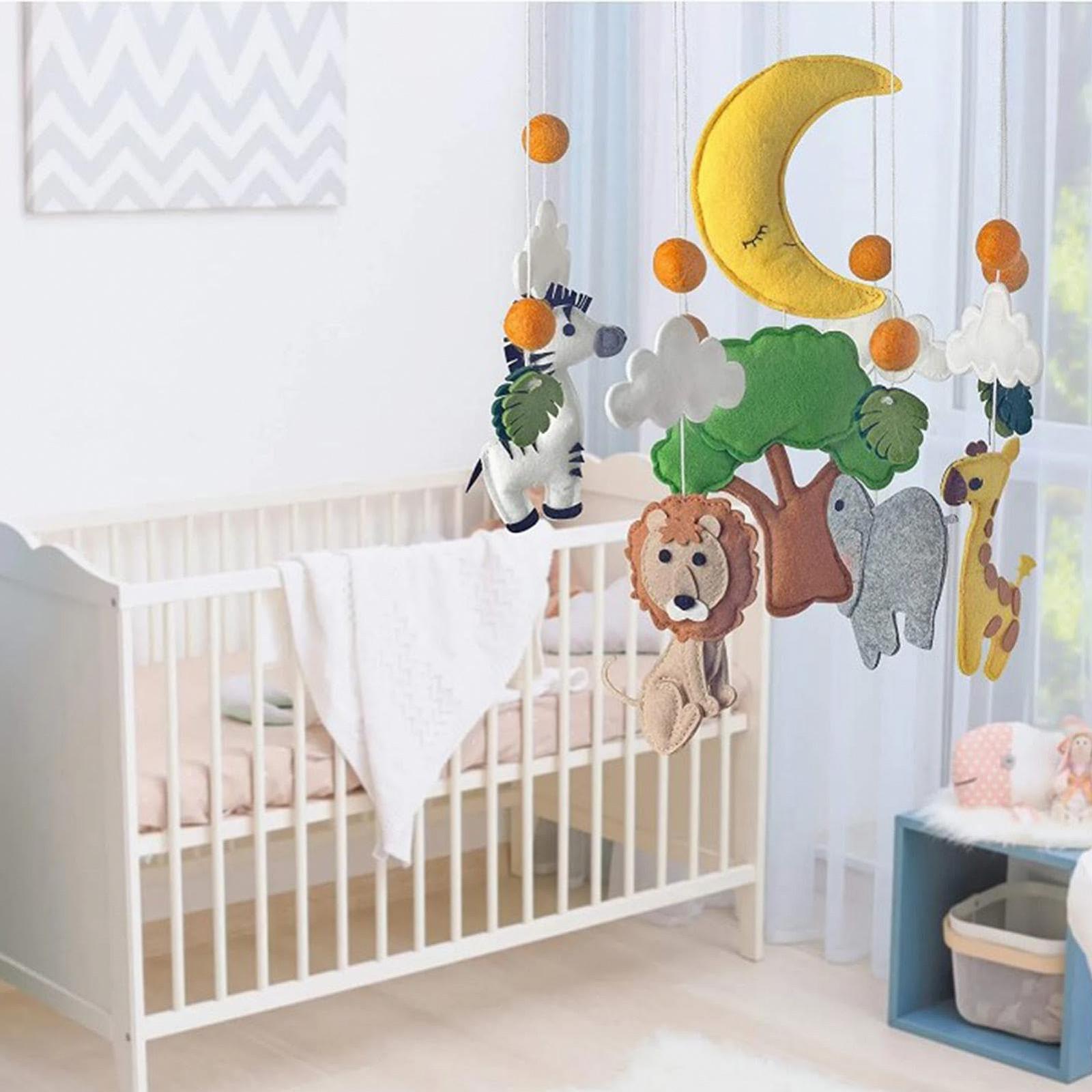 Мобиль Fowybe Woodland Babies Jungle Mobile Bed Bell Игрушка для кроватки Деревянный, фото №3