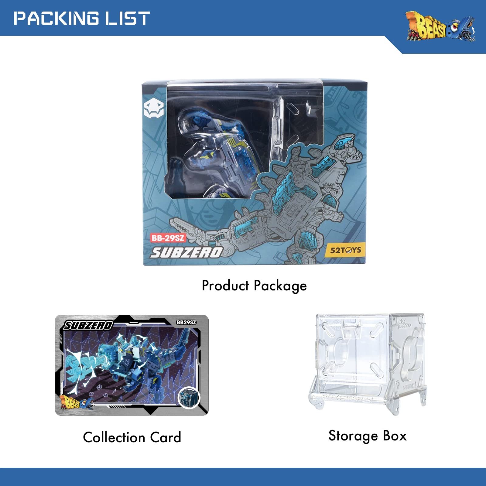 Фігурка-трансформер 52TOYS BEASTBOX BB-29SZ Subzero, трансформується в меху та куб, фото №8