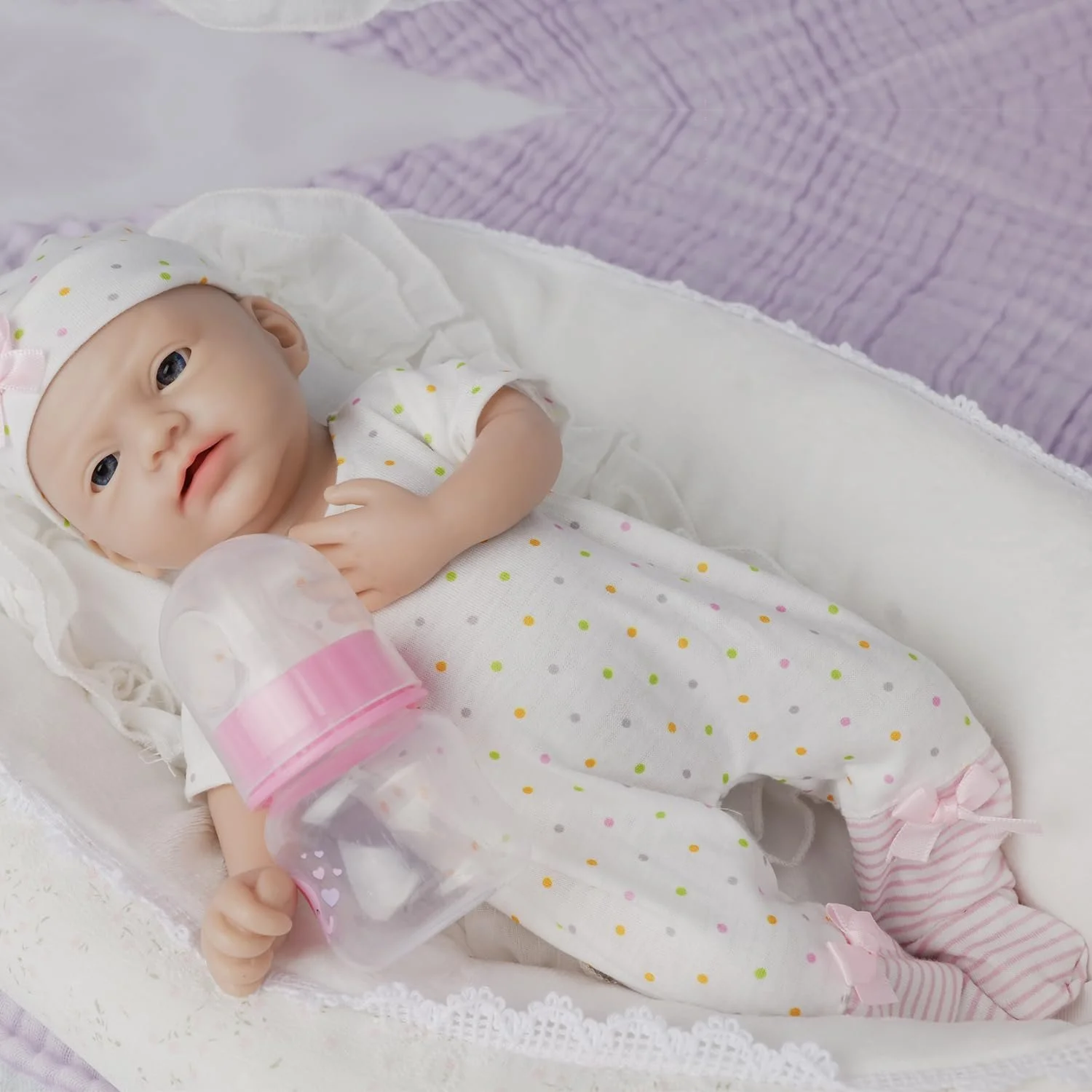 Кукла IVITA Reborn WG1587-25 см полностью силиконовая новорожденная с открытым ртом девочка, фото №5 Кукла IVITA Reborn WG1587-25 см полностью силиконовая новорожденная с открытым ртом девочка, фото №5