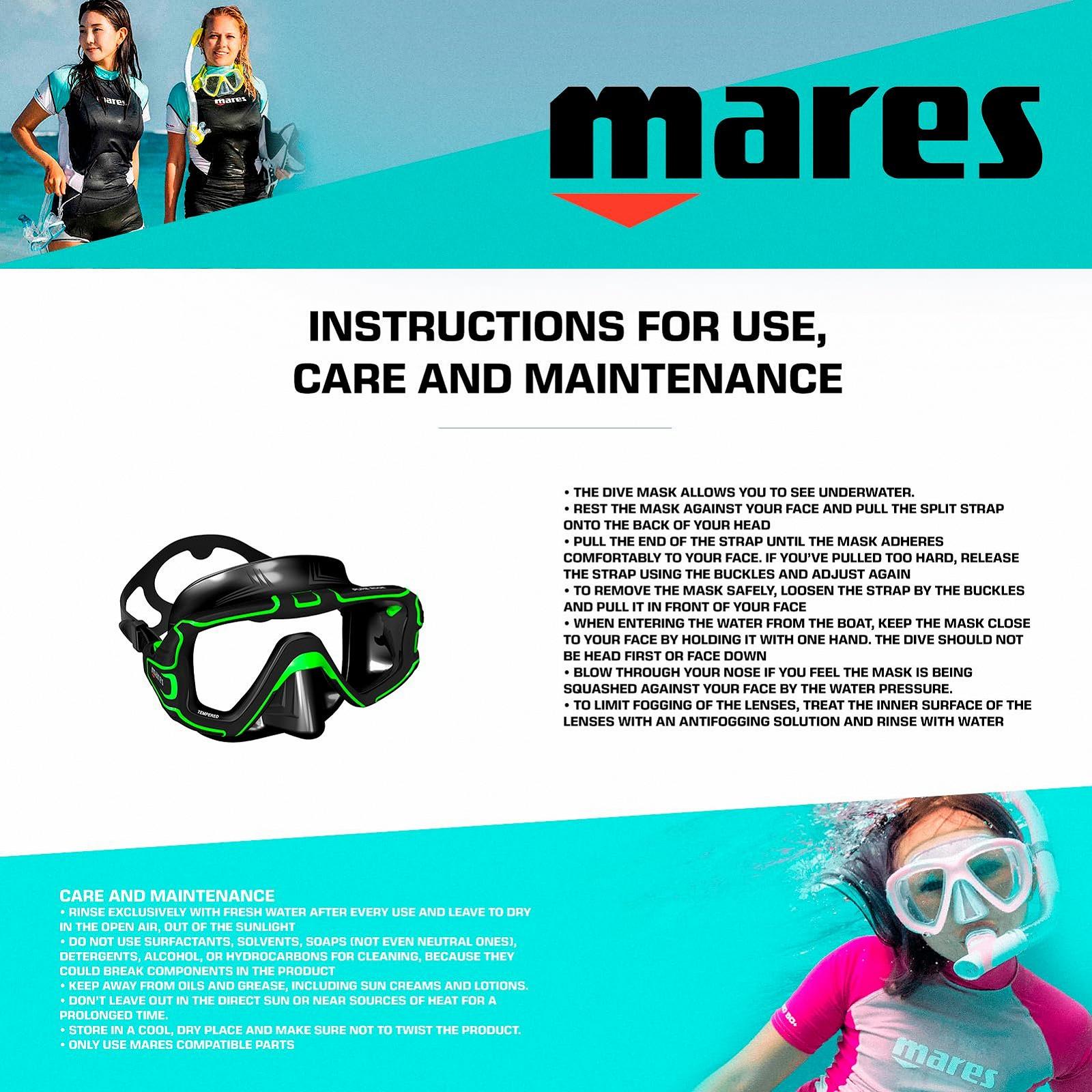 Маска для дайвінгу Mares Pure Edge Unisex, для дорослих, фото №3