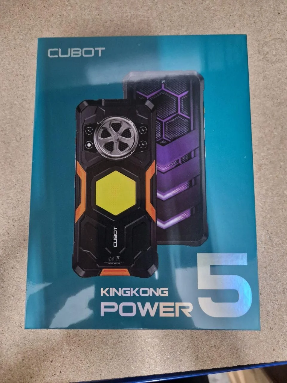 Смартфон CUBOT Kingkong Power 5 6.88" HD+ 120 Гц 6 ГБ + 10 ГБ RAM 128 ГБ ROM 64 МП 15300 мАг Чорний, фото №2