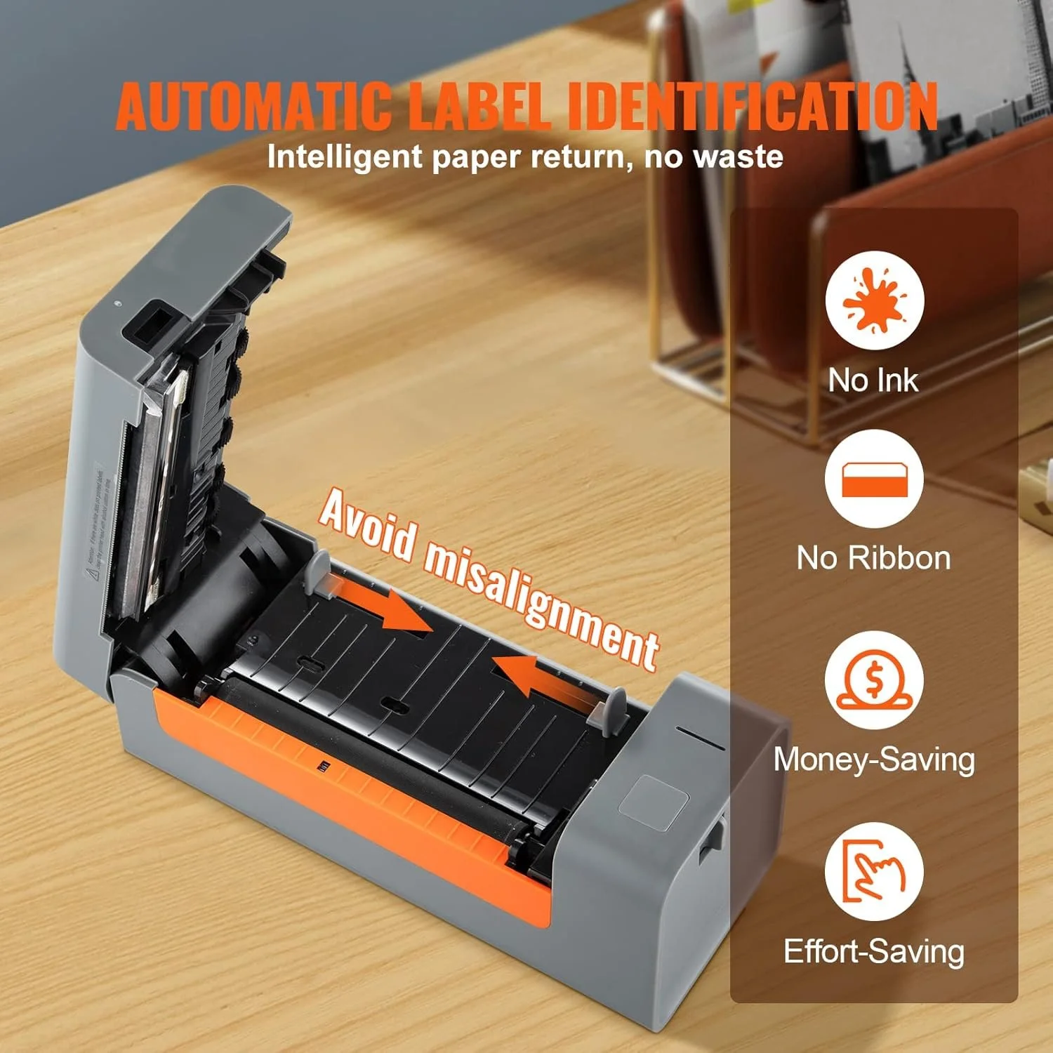 Термопринтер етикеток VEVOR Y486 Сірий, фото №6 Термопринтер етикеток VEVOR Y486 Сірий, фото №6