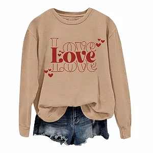 Женский Свитер ко Дню Святого Валентина Милый Пуловер с Сердцем Женский Топ Подарок на День Святого Валентина Шикарный Оригинальный Теплый Дешевый - Фото 1