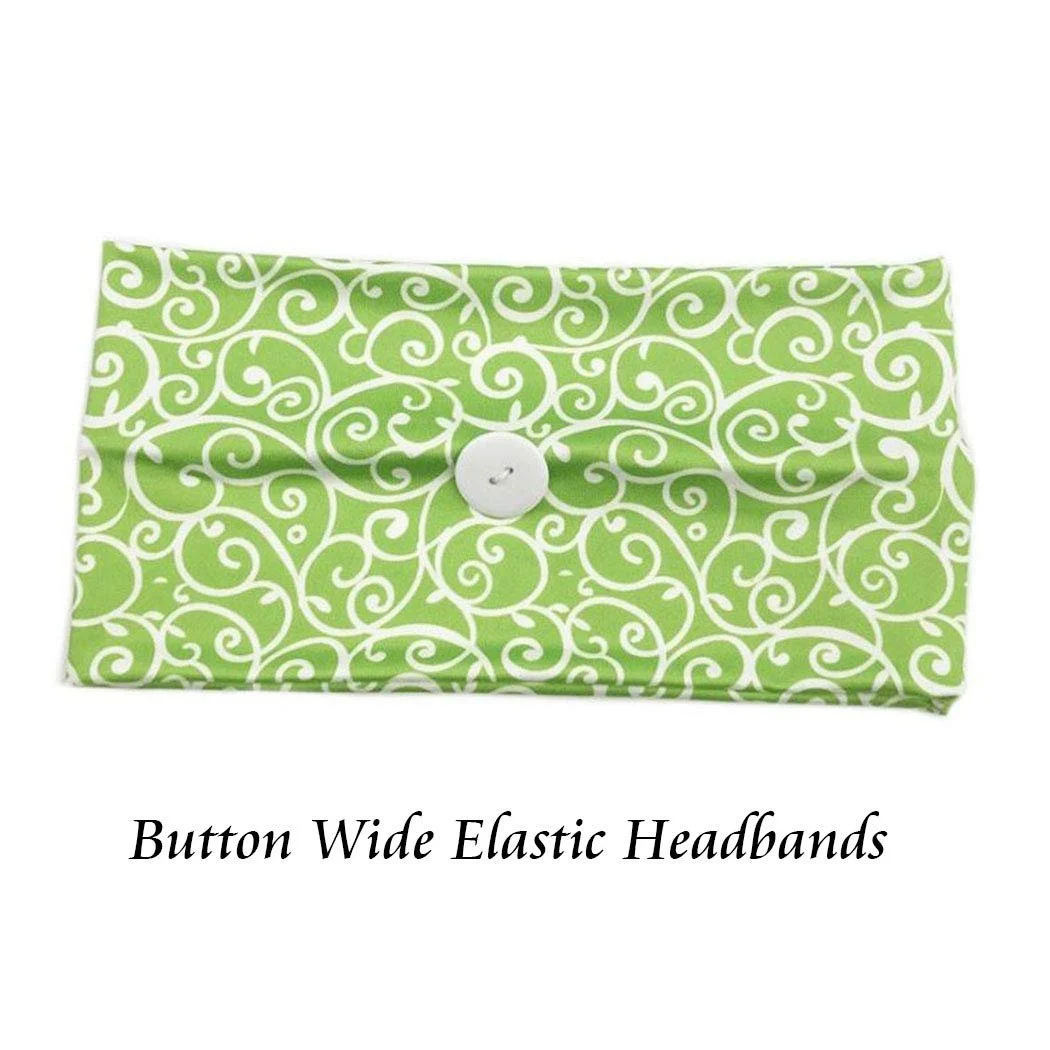 Пов'язка на голову Zoestar з ґудзиками, широкий, фото №3