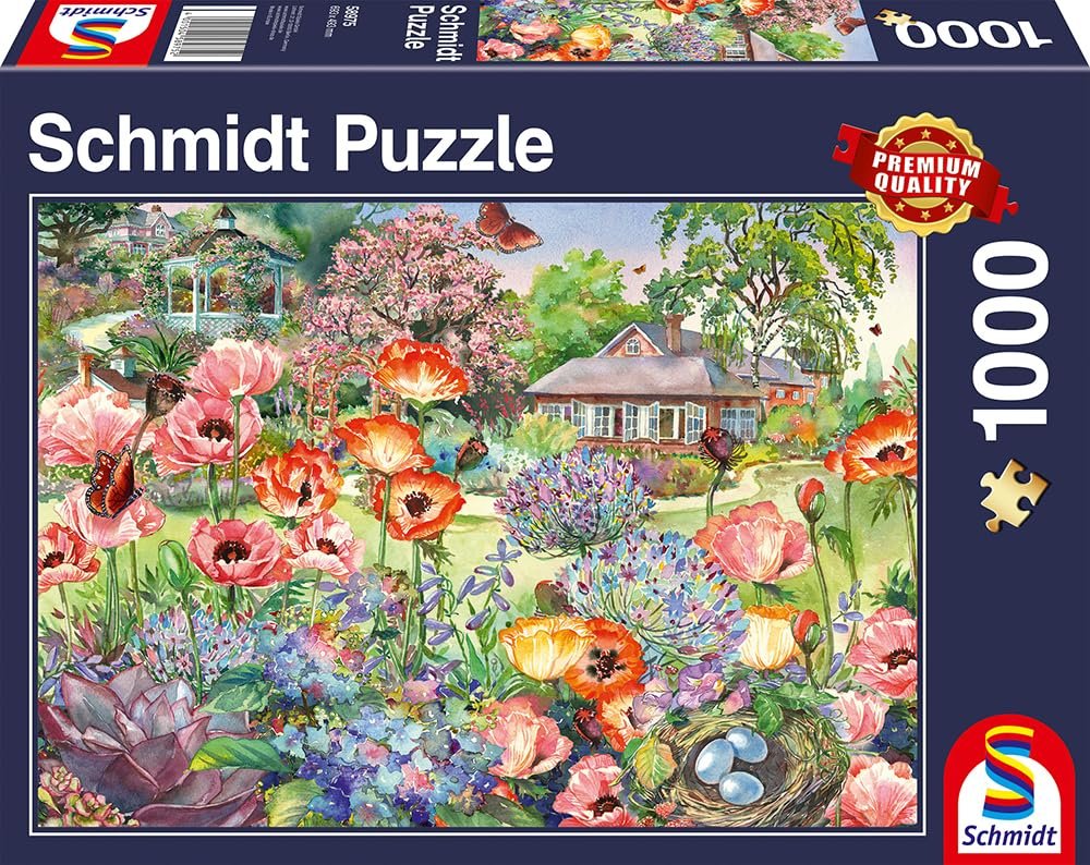 Пазл Schmidt Spiele Premium Puzzles Blooming Garden 1000 элементов, фото №4 Пазл Schmidt Spiele Premium Puzzles Blooming Garden 1000 элементов, фото №4