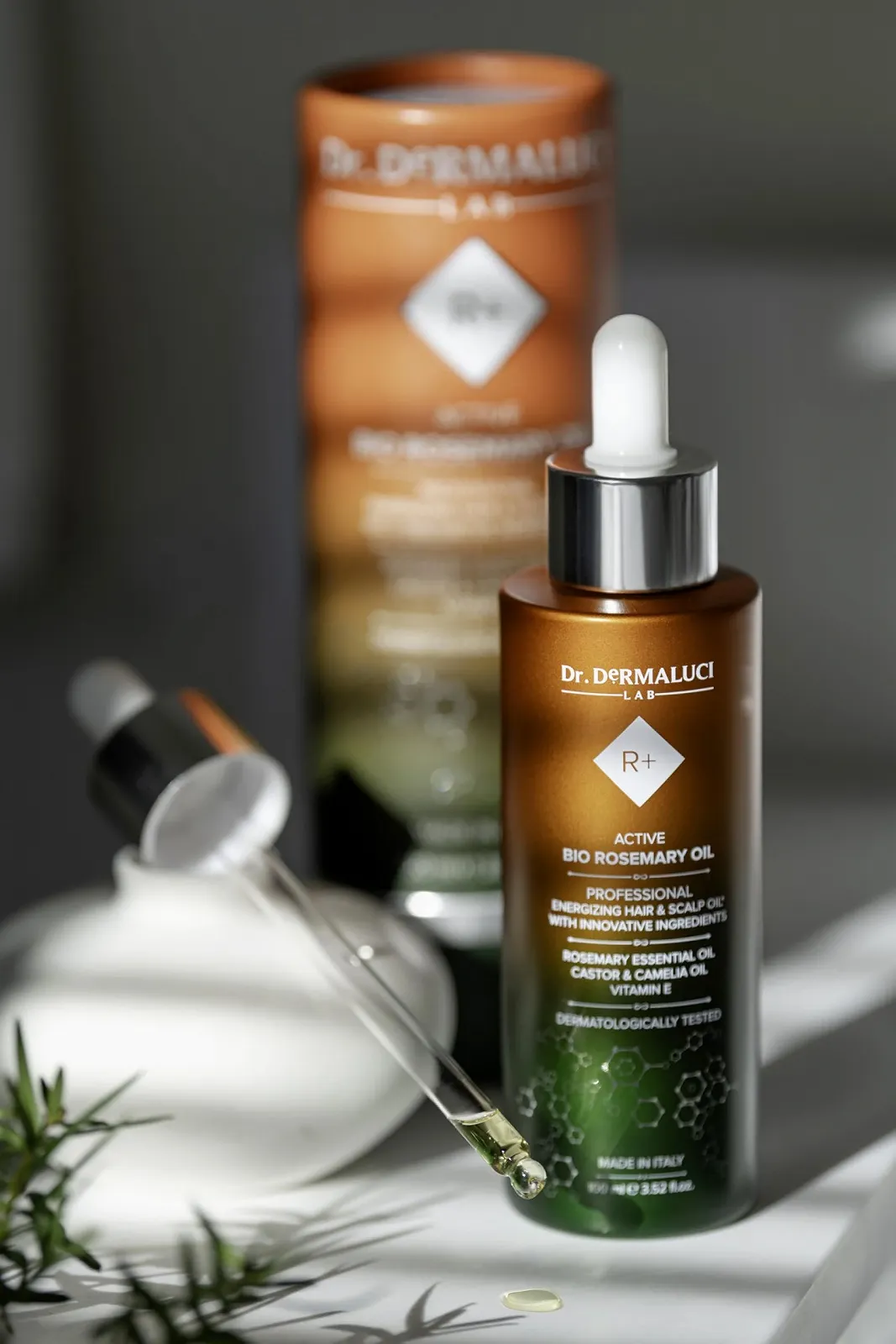 Олія для волосся Розмаринова з касторовою олією холодного віджиму 100 мл, фото №7