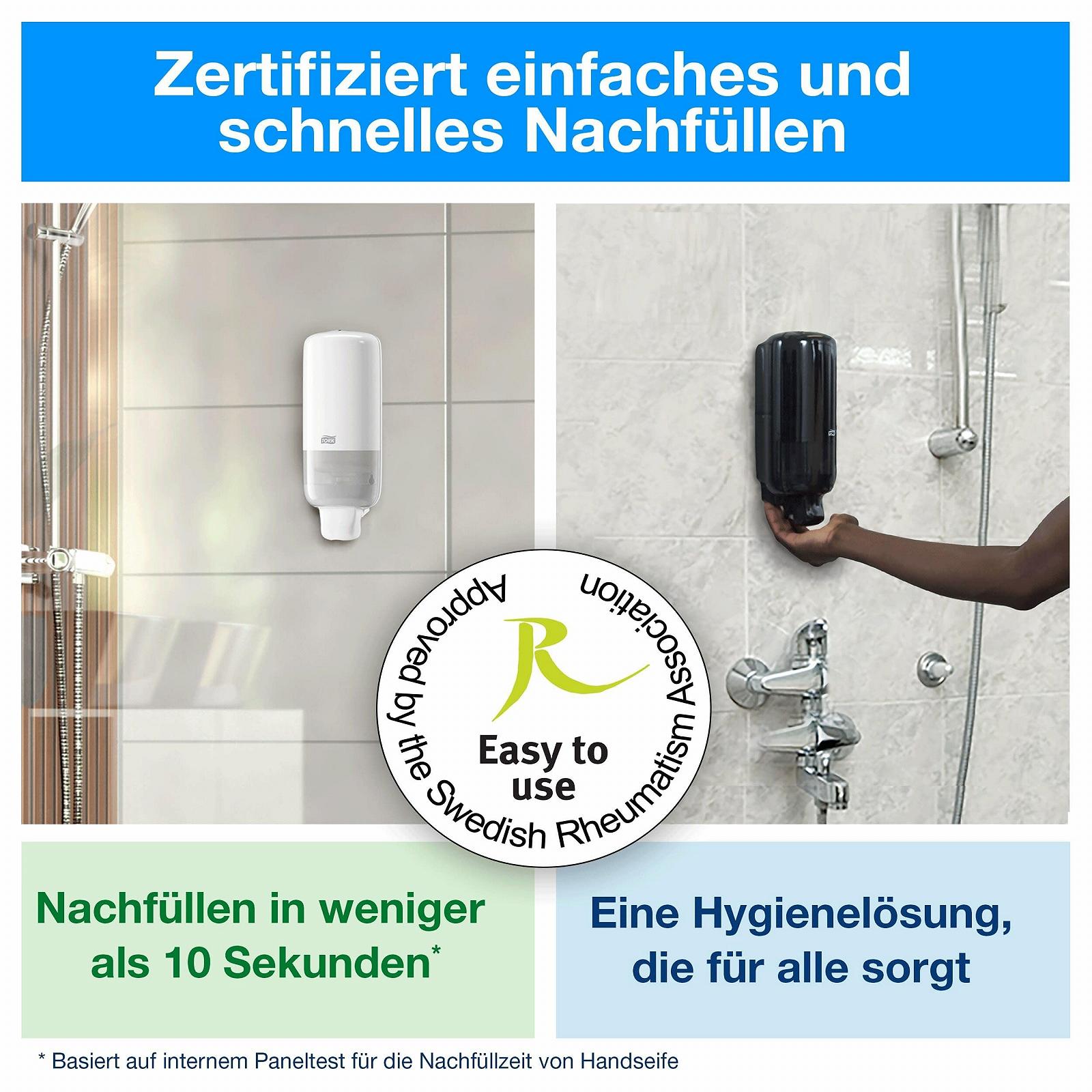 Крем-гель для душу 3-в-1 Tork Luxurious S4 Арган та Ваніль 1000 мл Бурштиновий, фото №6