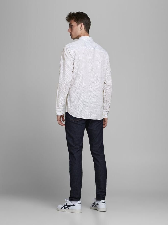 Сорочка JJEPLAIN POPLIN L/S AU20 NOOS 12173241 Tango Red Jack&Jones Білий 2XL, фото №5