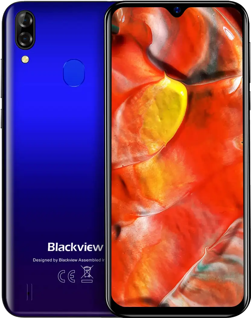 Смартфон 6.1" Blackview A60 Plus 4/64Gb  4G 2SIM 8/5Мп 4 ядер Android 10 Gradient Blue, фото №1