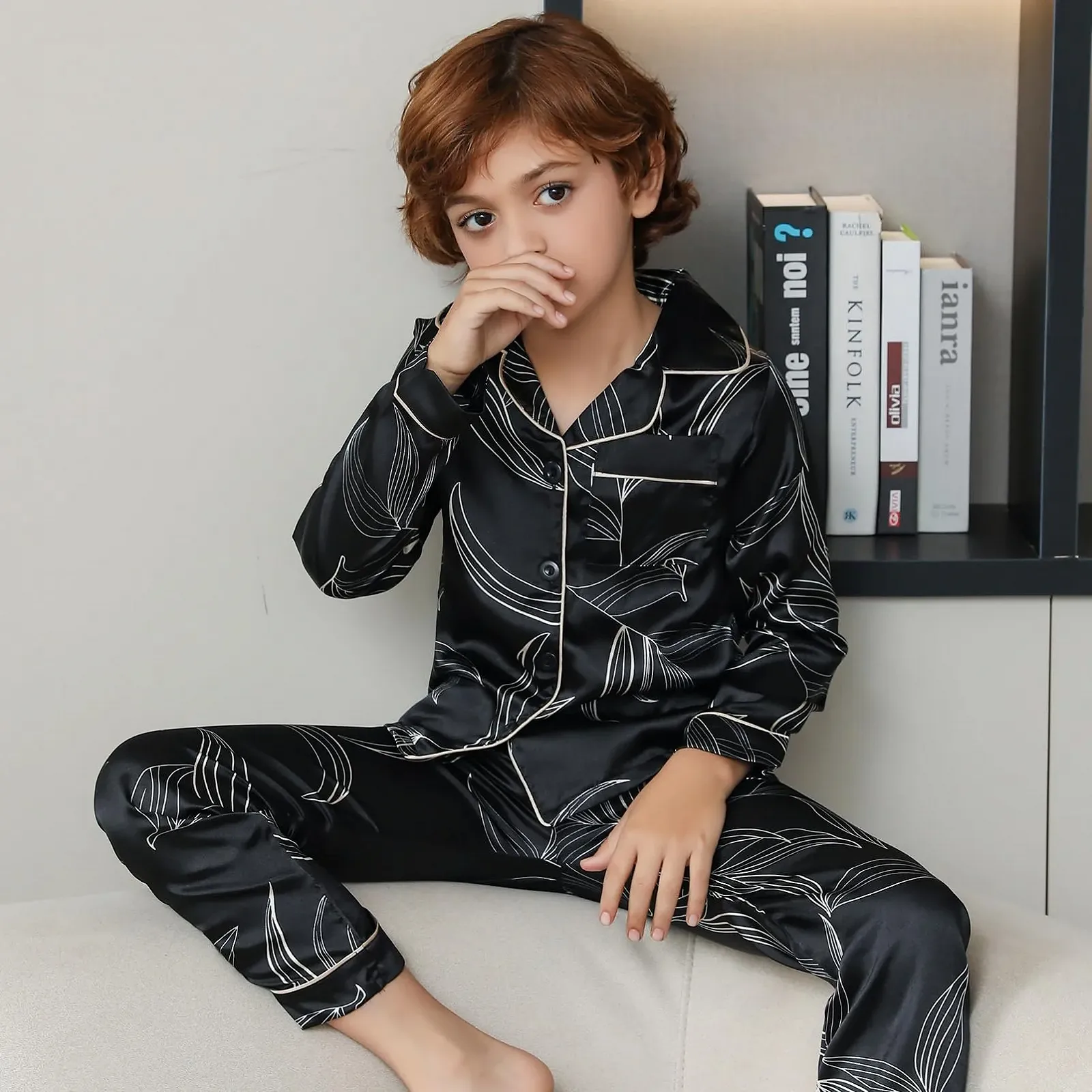 Комплект піжами атласний RuanMM, фото №5