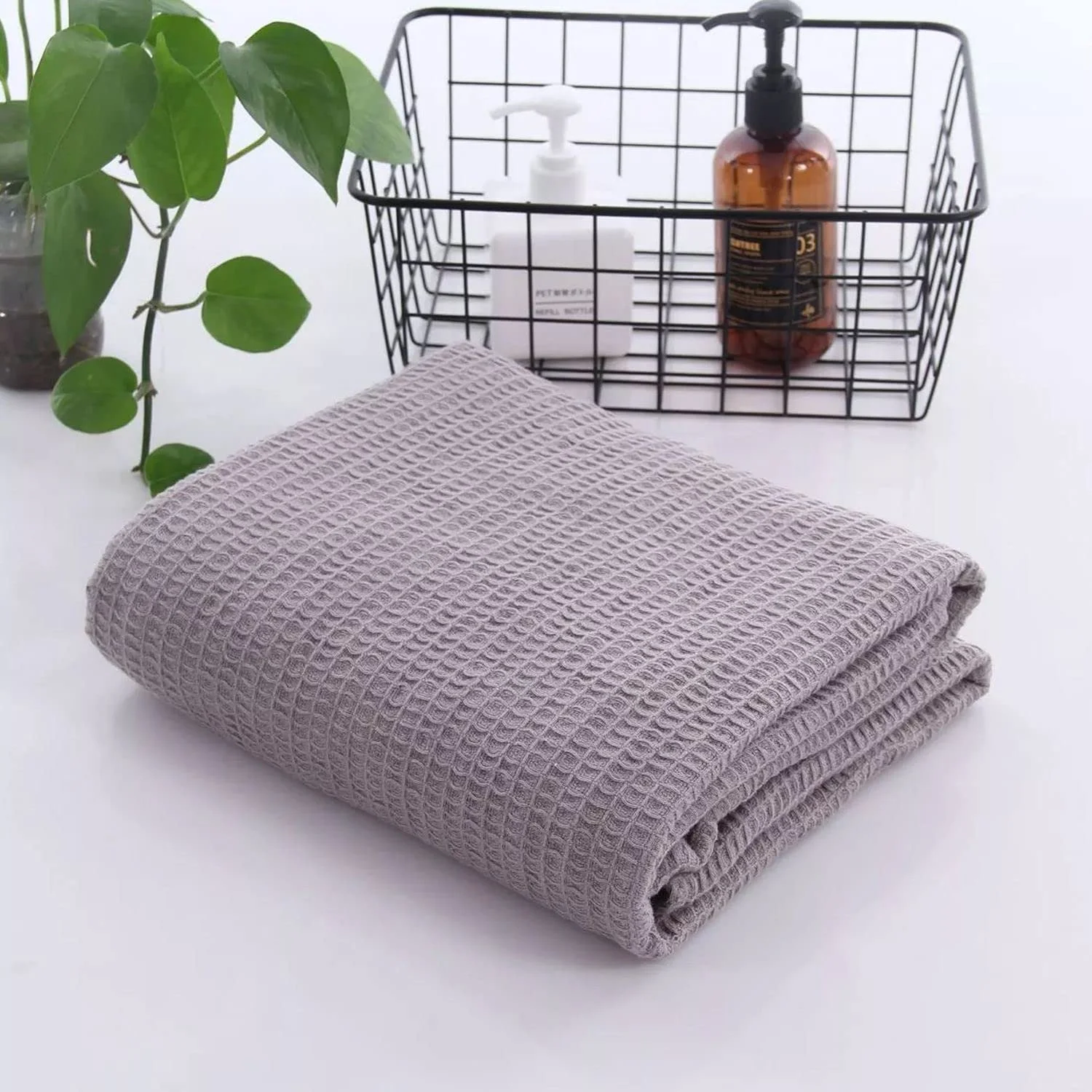 Літня бавовняна Покривало INTIRILIFE Сірий 214 x 150 см, фото №5