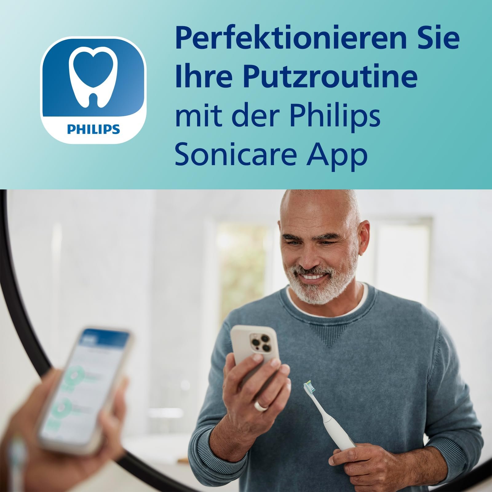 Зубная щетка электрическая Philips Sonicare DiamondClean 9000, Twin Pack, звуковая технология, датчик давления, 4 режима чистки, 3 уровня интенсивности, стакан для зарядки, Белый, фото №7