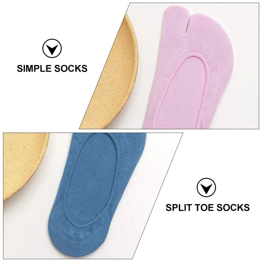 Шкарпетки Holibanna Розділені пальці Різнокольорові (4 пари), фото №6 Шкарпетки Holibanna Розділені пальці Різнокольорові (4 пари), фото №6