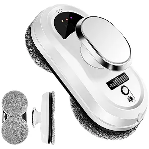 Робот для миття вікон, Intelligent Electric Window Cleaner з потужністю всмоктування 5600 PA, дистанційним керуванням, виявленням країв та аварійним захистом живлення, 0.35 м/хв робот для миття скла для вікон - Фото 1