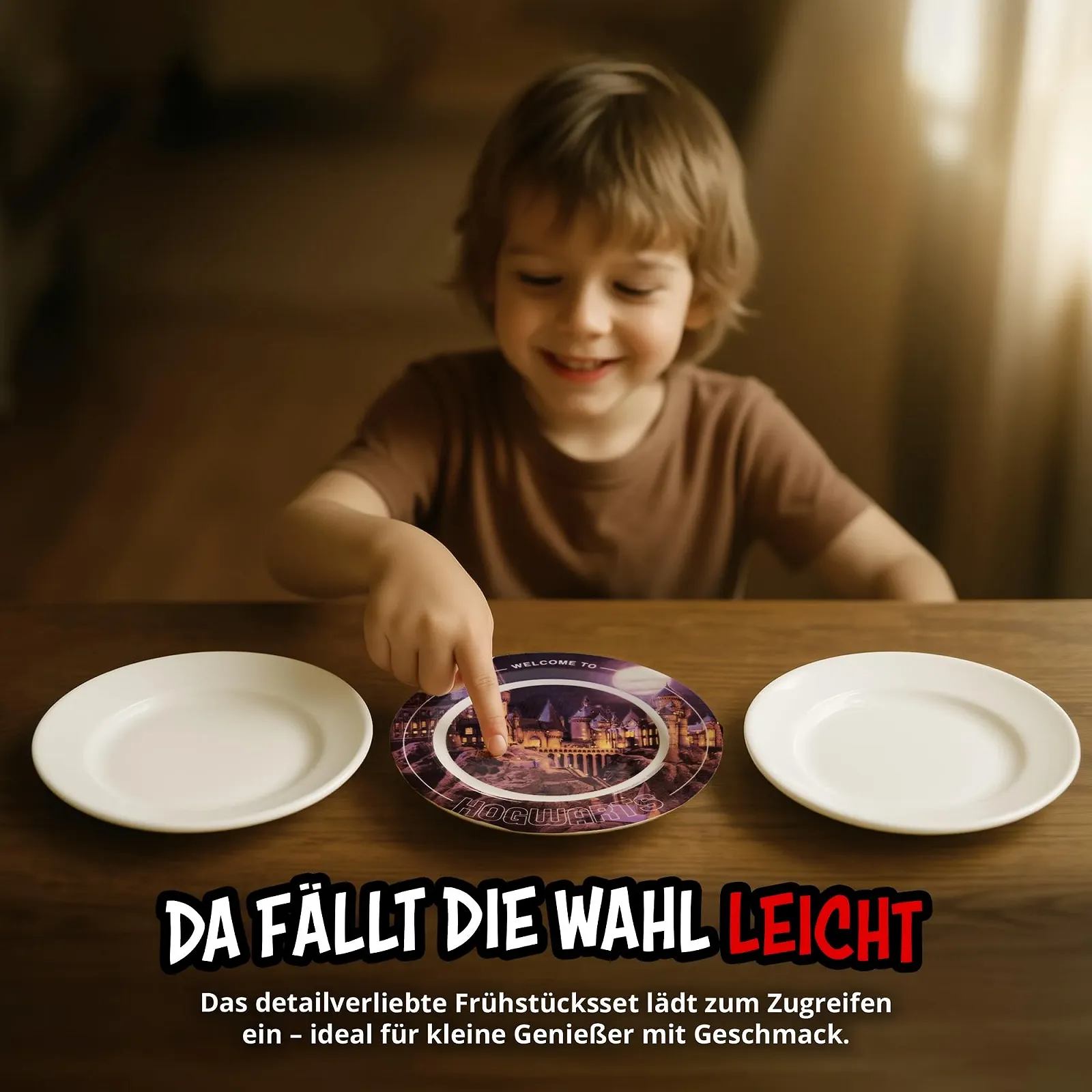 Набор для завтрака United Labels Harry Potter Детский с мотивом Хогвартс, фарфоровый, фото №4 Набор для завтрака United Labels Harry Potter Детский с мотивом Хогвартс, фарфоровый, фото №4