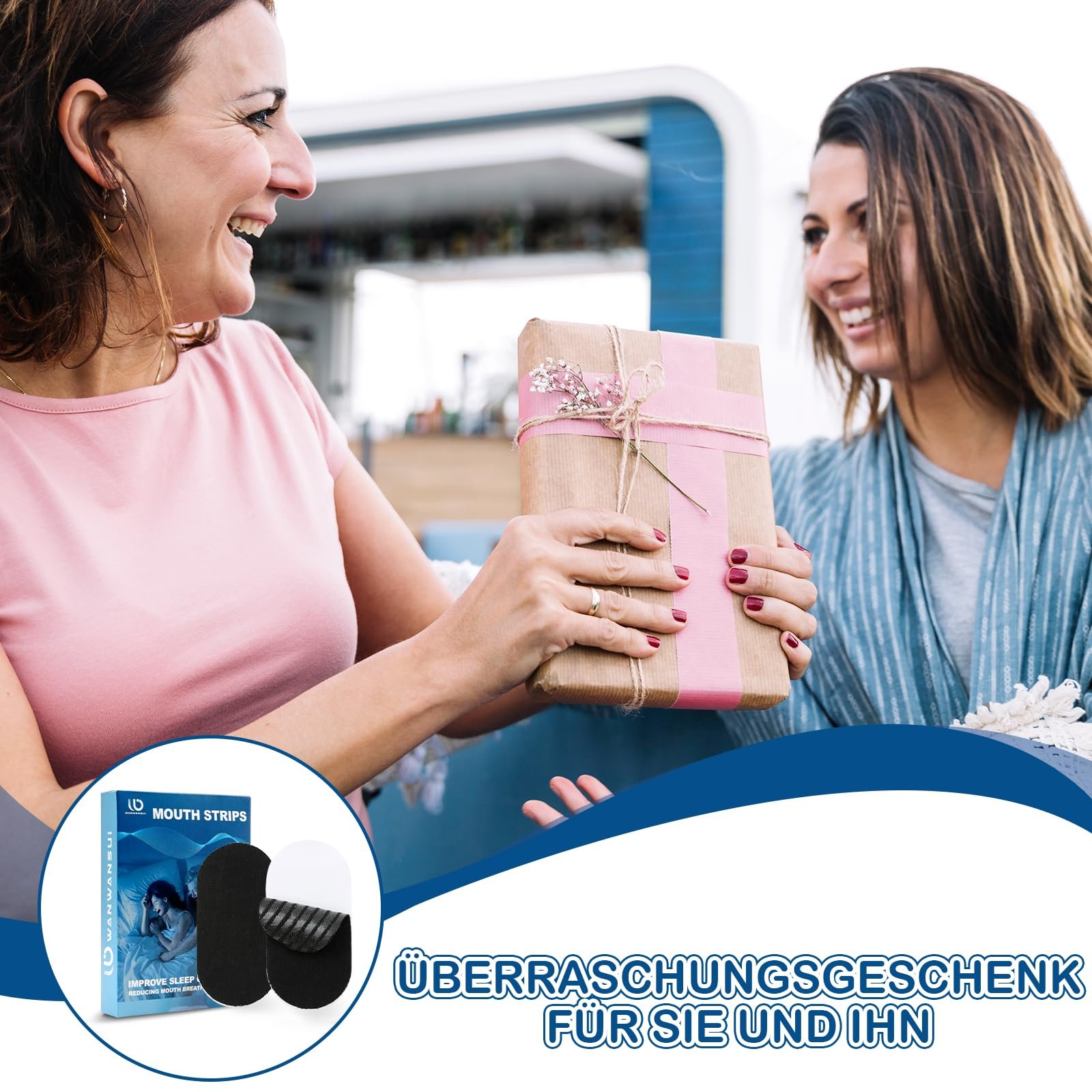 Пластыри от храпа, 50 шт Черная лента для рта для сна, фото №7