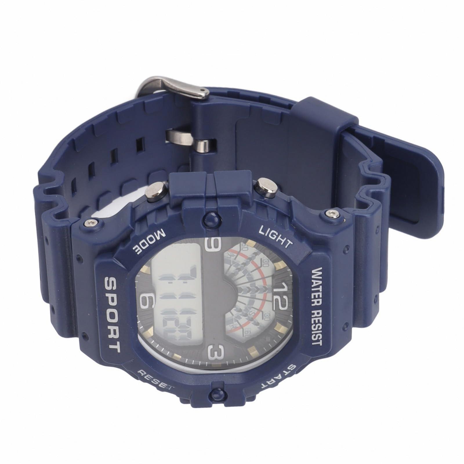 Цифровий годинник VGEBY Chronograph Водонепроникний WR50M для чоловіків (блакитний) з ремінцем, фото №2