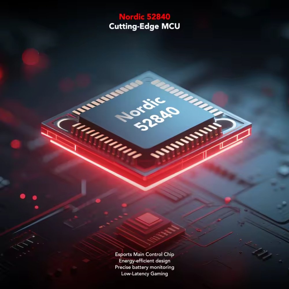 Ігрова мишка KYSONA Jupiter Ultra Red PAW3950 30000DPI 8000Гц 750IPS 50G, фото №5